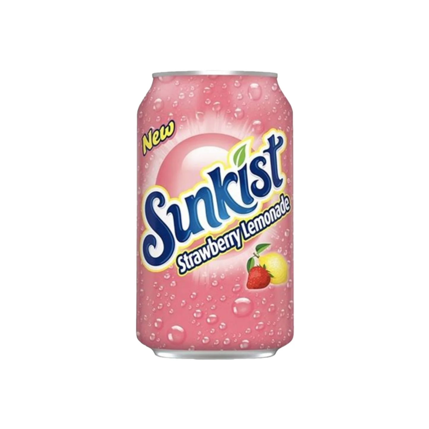 Sunkist Strawberry Lemonade Can 12 Oz - 12 Pack