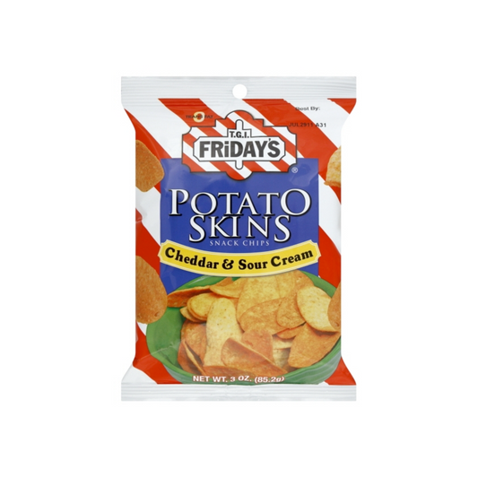 TGI Fridays Potato Skins Cheddar & Sour Cream 3 Oz / 6 Pack