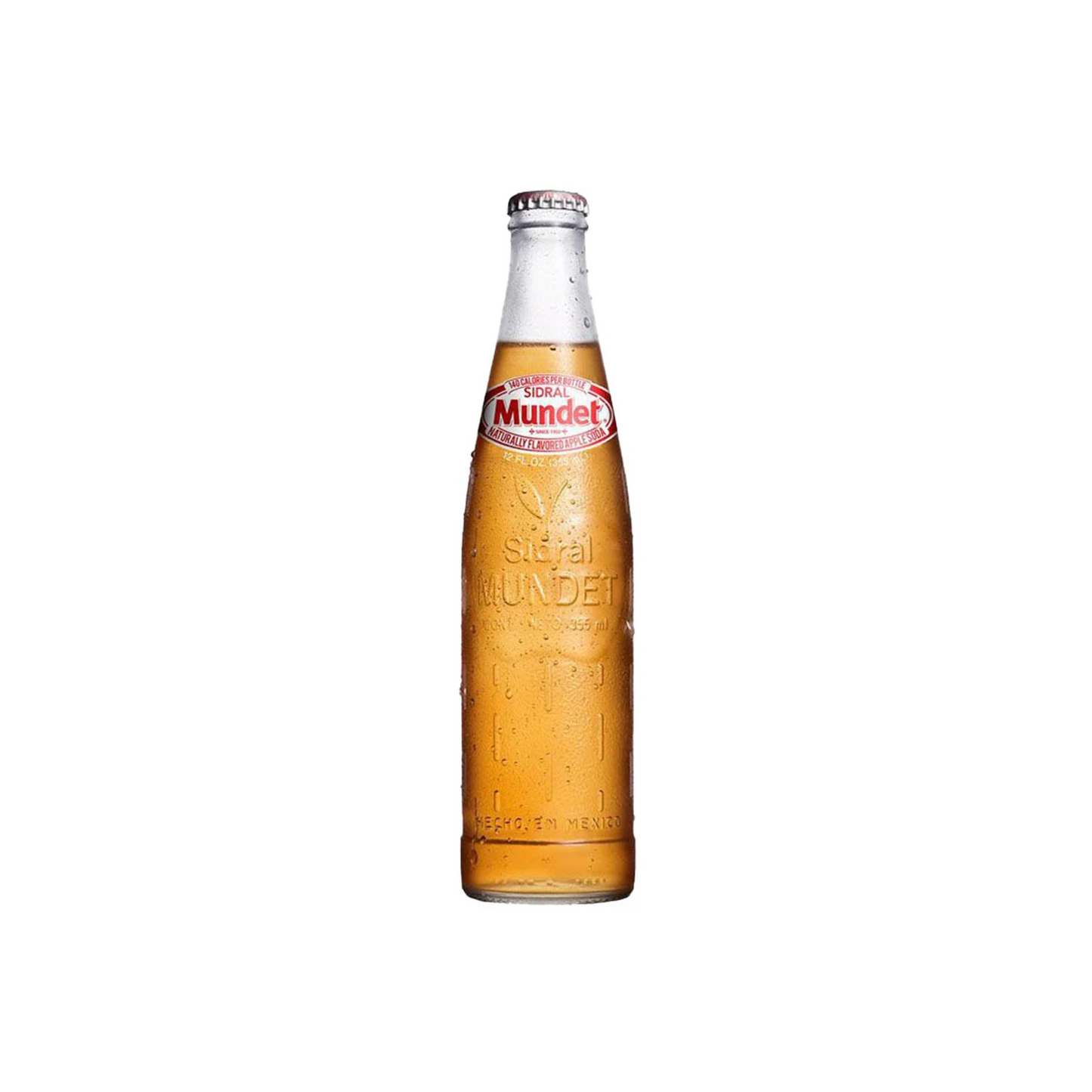 Apple Sidral Mundet Glass Bottle 12 Oz - 24 Pack