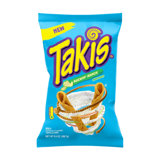 Takis Buckin Ranch Chips 9.9 Oz - 14 Pack