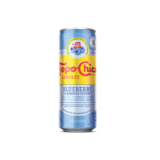 Topo Chico Blueberry Hibiscus Can 355 ml - 8 Pack